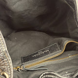 Balenciga Black Leather Classic Traveler Backpack