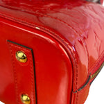 Louis Vuitton Red Vernis Alma BB Handbag