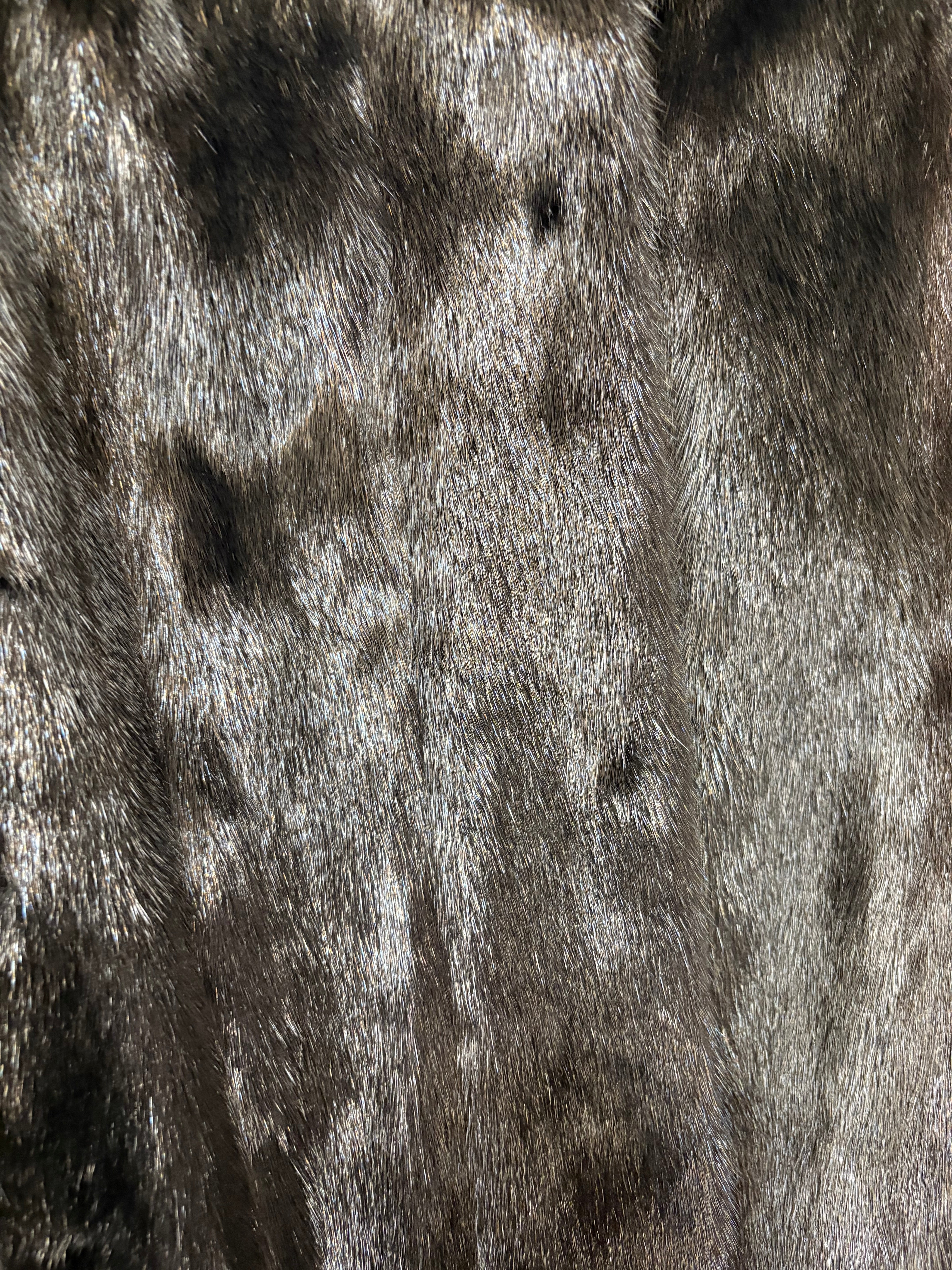 Vintage Black Mink Fur Coat