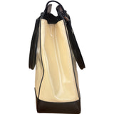 Gucci Cream/Beige Patent Leather Square Hand Bag