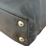 Prada Black Tessuto Nylon Leather Trim Hand Bag