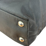 Prada Black Tessuto Nylon Leather Trim Hand Bag