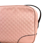 Gucci Bree Microguccissima Leather Camera Bag Pink