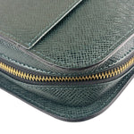 Louis Vuitton Green Taiga Leather Baikal Clutch
