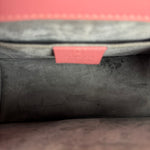 Gucci Sylvie Pink Mini Satin Embellished 2Way Handbag
