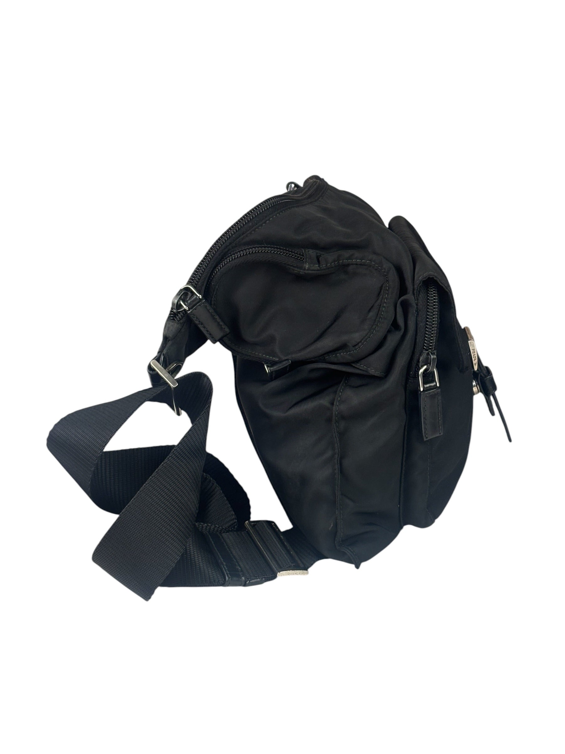 Prada Vintage Nylon Pouch Messenger Bag
