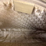 Gucci Vintage Beige Patent Leather Lady Lock Jackie Shoulder Bag