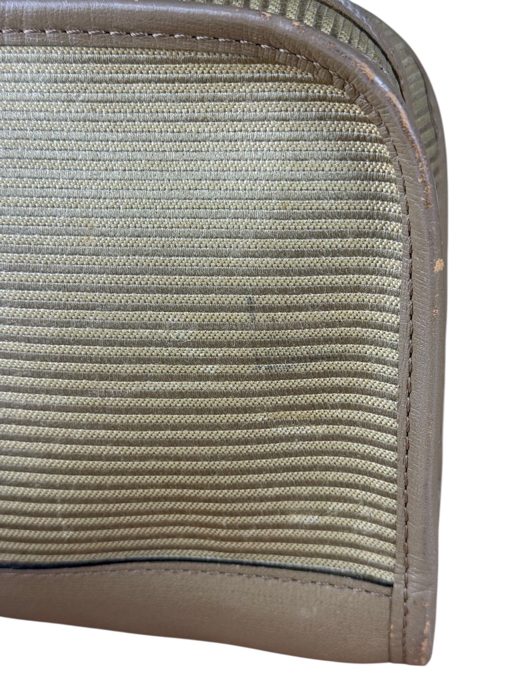 YSL Vintage Grey Leather Travel Pouch