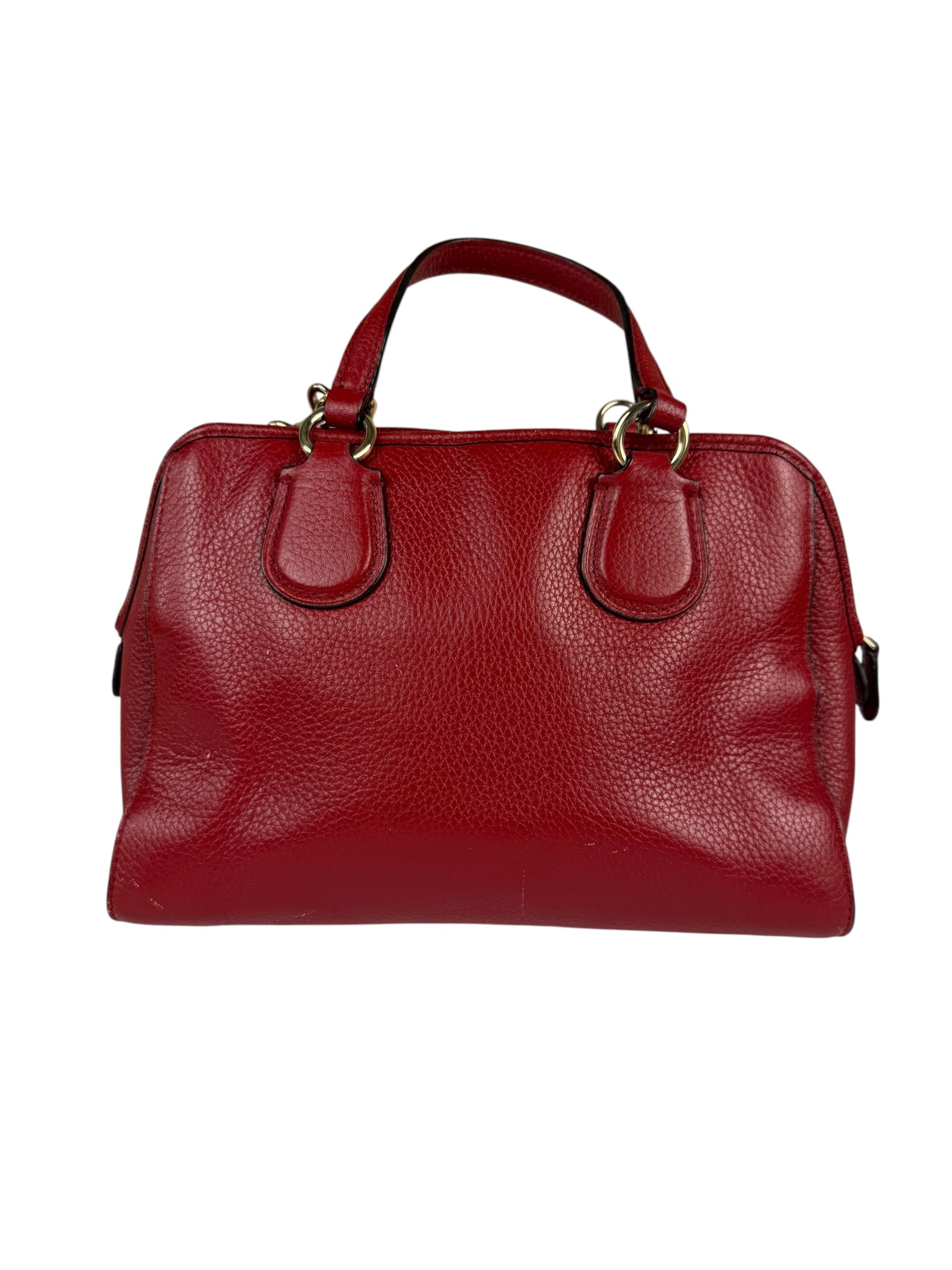 Coach Red Leather Mini Rowan Two-Way Bag