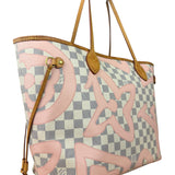 Louis Vuitton Limited Edition Pink Damier Azur Tahitienne Neverfull GM