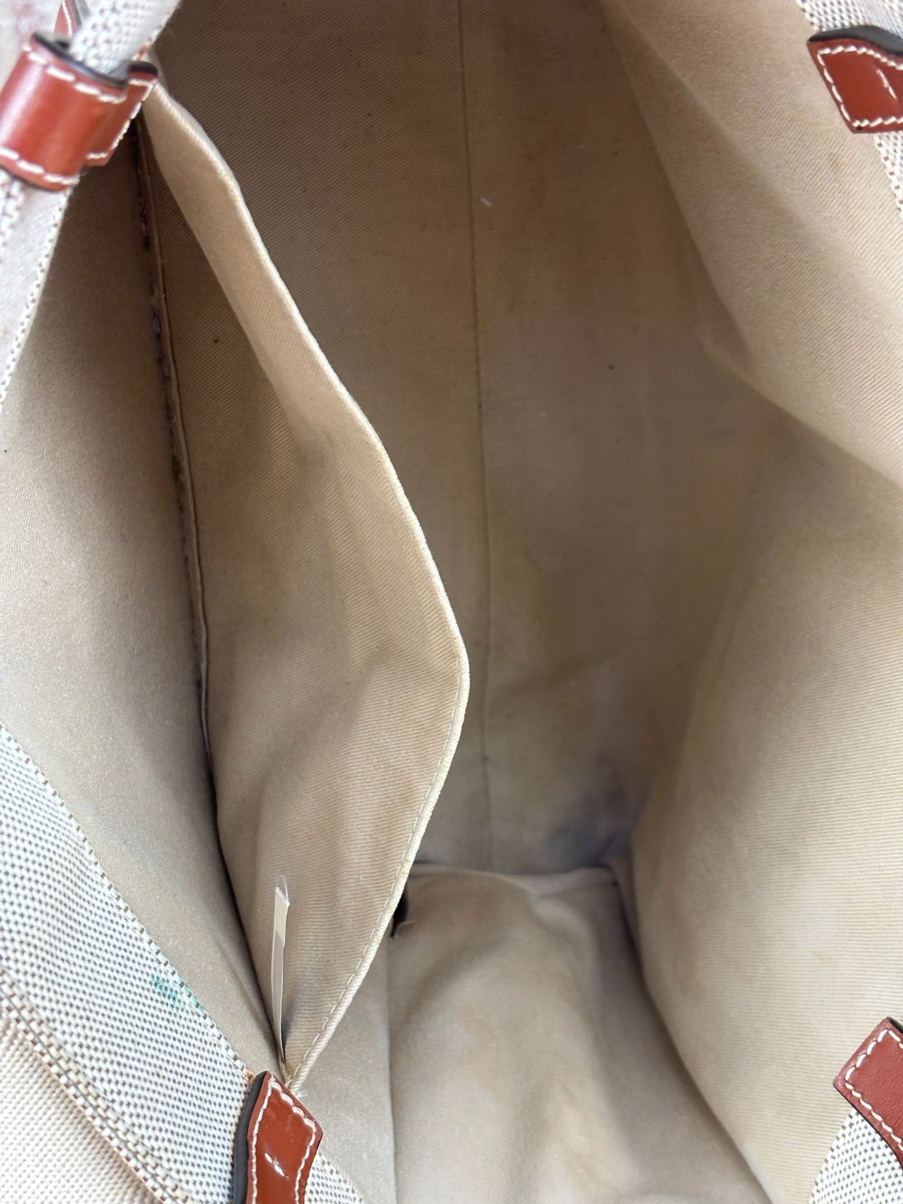 Chloe Leather Trim Woody Medium Tote Bag