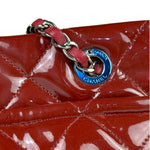 Chanel Patent Red Quilted S Shopper Tote 2013