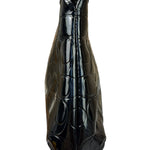 Coach Black Patent Leather Heart & Bow Wristlet