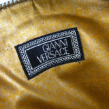 Versace Vintage Mini Osctrich Leather Top Handle Bag