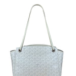 Goyard White Goyardine Sac Rouette PM Shoulder Tote