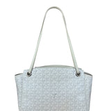 Goyard White Goyardine Sac Rouette PM Shoulder Tote