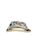 Gucci Vintage Printed Satin Silk Charmy Hobo Bag