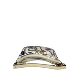 Gucci Vintage Printed Satin Silk Charmy Hobo Bag