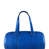Louis Vuitton Blue Epi Soufflot Handbag
