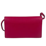 Gucci Pink Leather Swing Wallet/Pochette