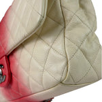 Chanel Quilted Caviar Ivory/Pink Ombre Jumbo Flap 2013