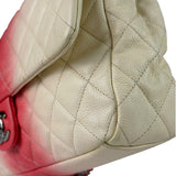Chanel Quilted Caviar Ivory/Pink Ombre Jumbo Flap 2013