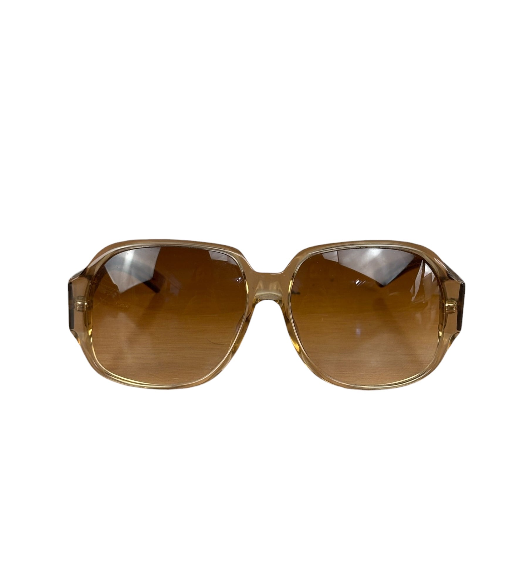 Gucci Vintage Gold Square Frame Sunglasses