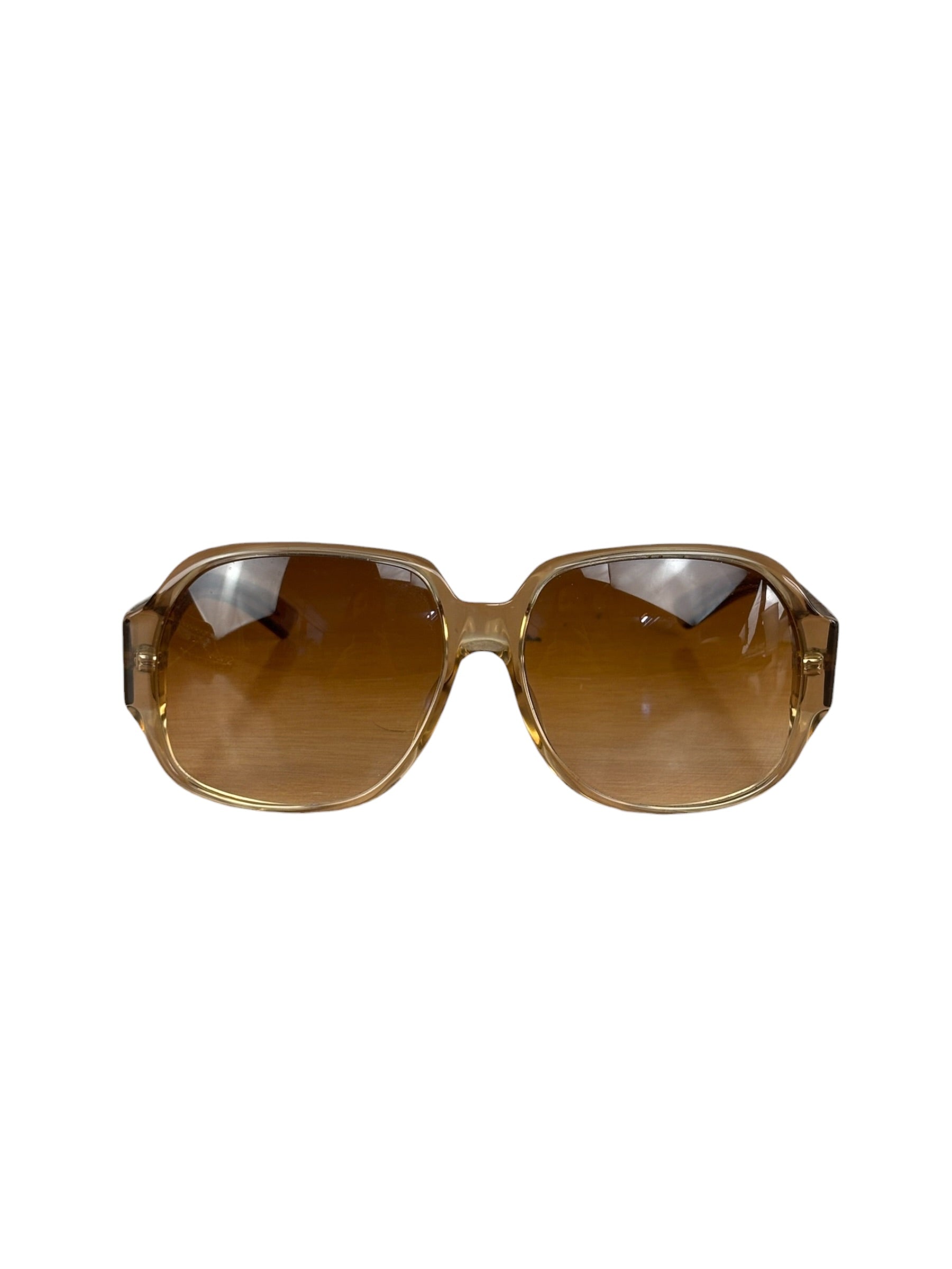 Gucci Vintage Gold Square Frame Sunglasses