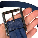 Gucci Navy Monogram GG Belt