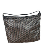 Goyard Brown/Black Leather Boheme Hobo Bag