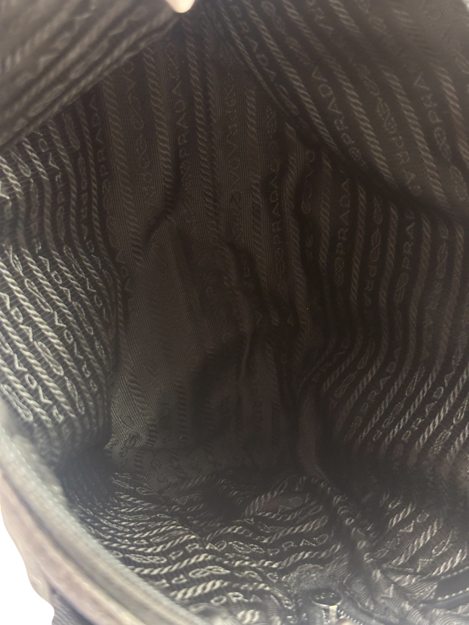 Prada Vintage Dark Grey Canvas Tote Bag