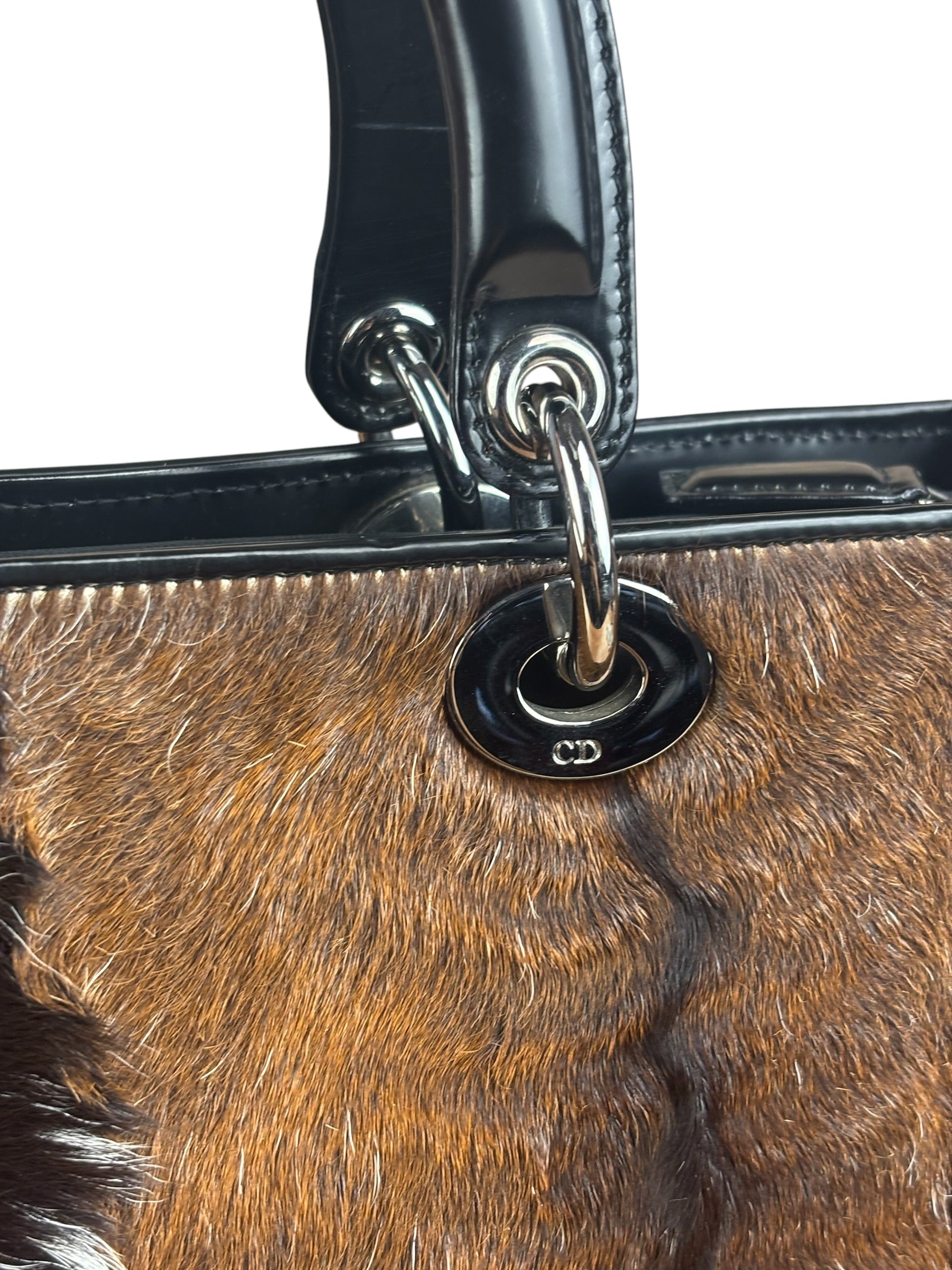 Christian Dior Vintage Lady Dior Large Tote Bag