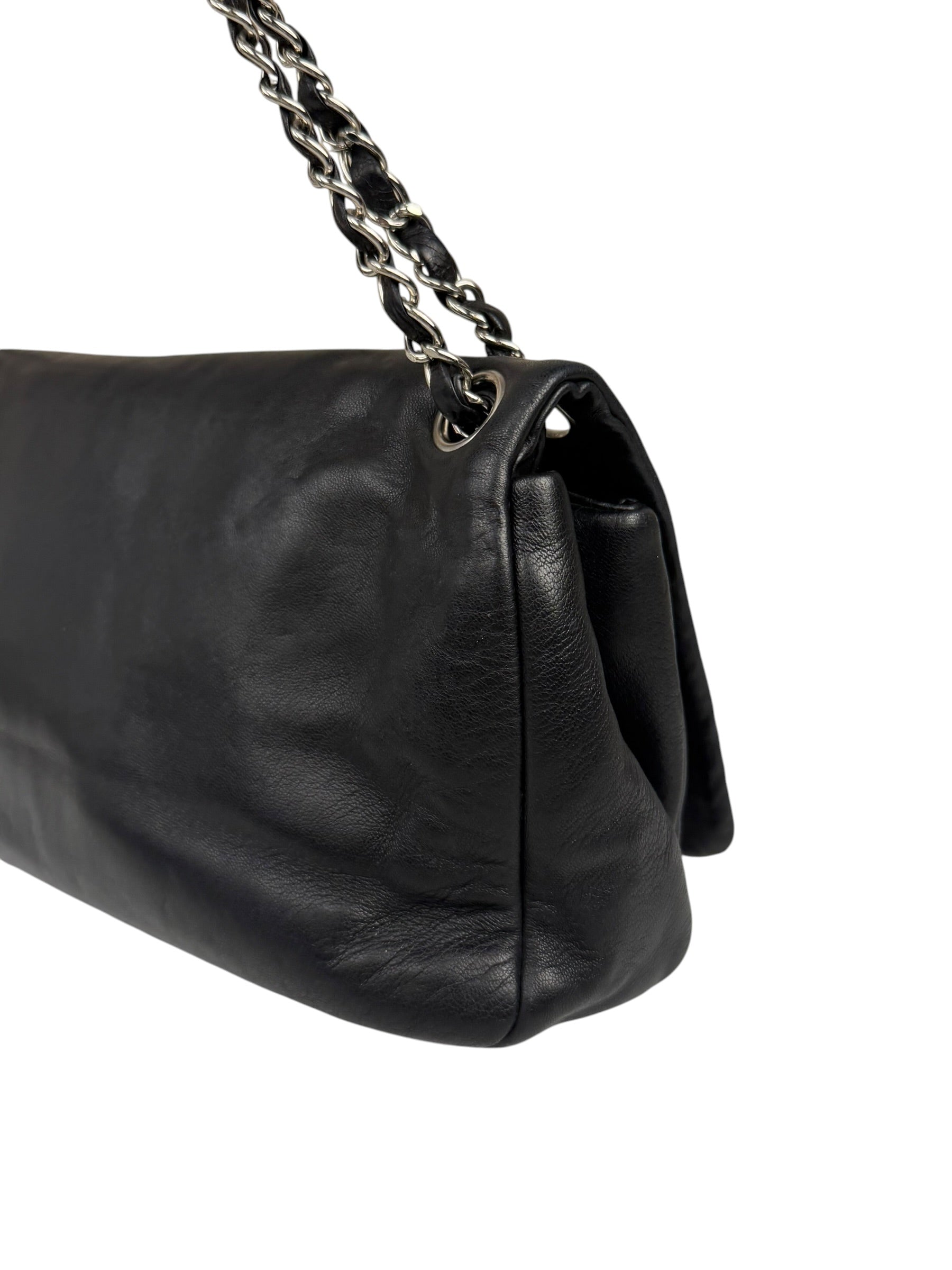 Chanel Black Leather CC Mirrored Mosaic Flap Bag 2008