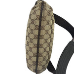 Gucci Brown Leather Trim GG Supreme Messenger Bag