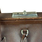 Prada Brown Leather Madras Cerniera Doctor Handbag