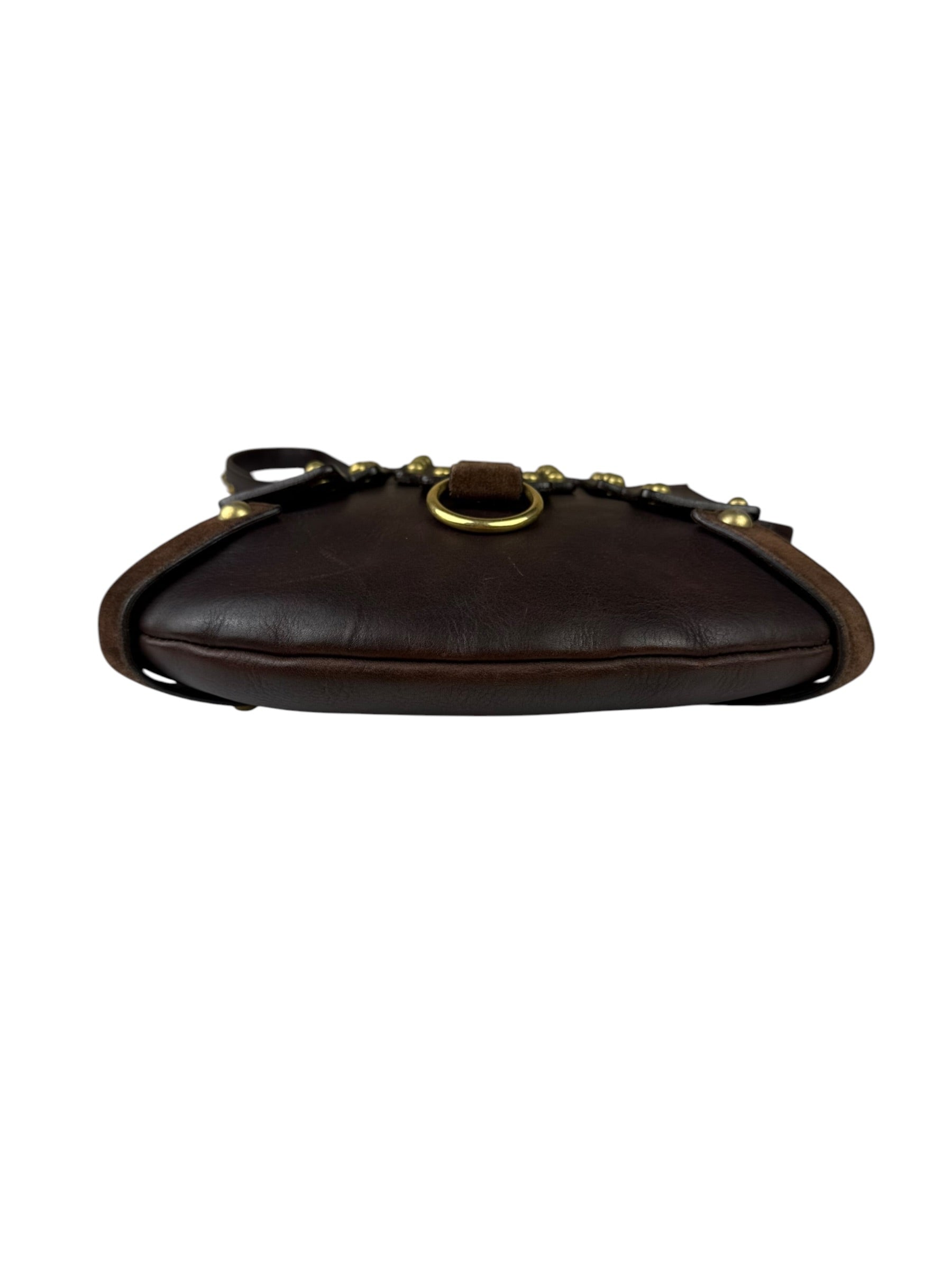Yves Saint Laurent Tan Brown Messenger Bag