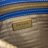 Prada Beige/Blue Jacquard Crossbody Bag