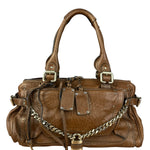 Chloe Vintage Brown Paddington Leather Handbag