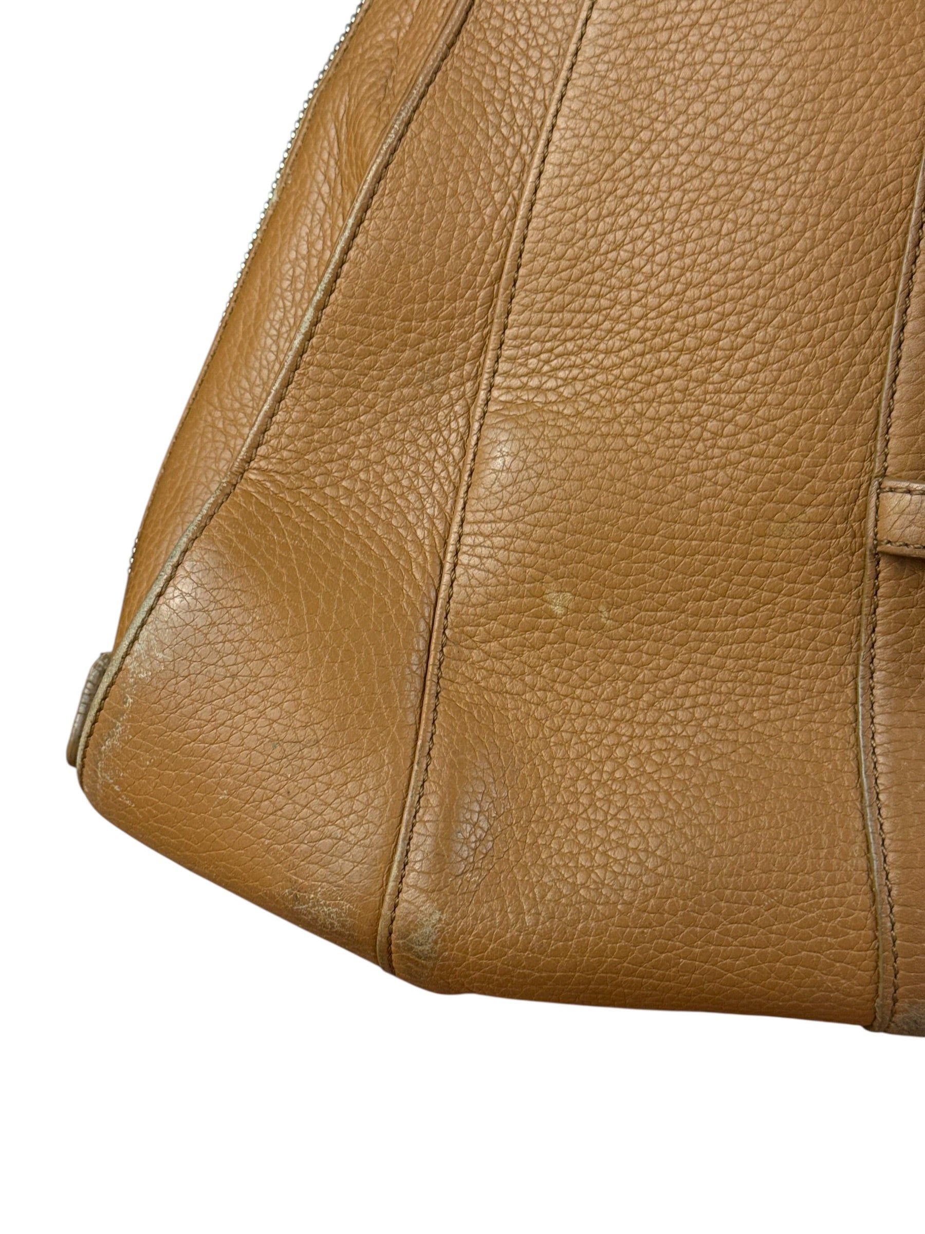 Loewe Brown Leather Senda Top Handle Bag