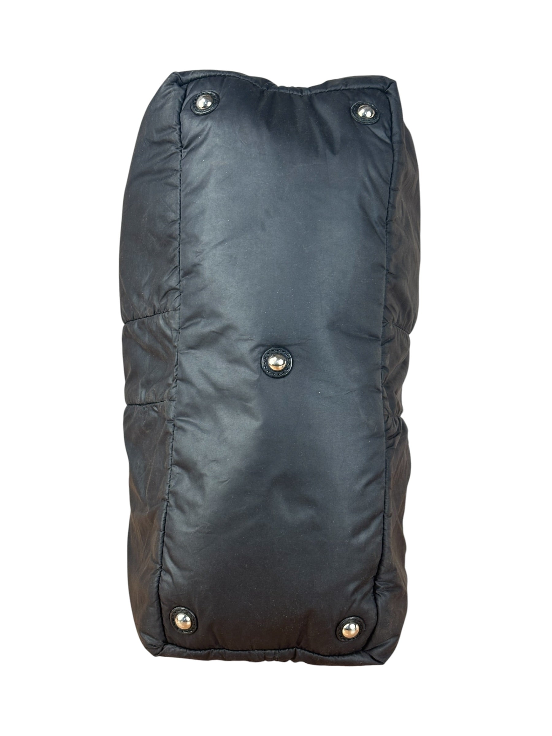 YSL Vintage Black Nylon Top Handle Bag