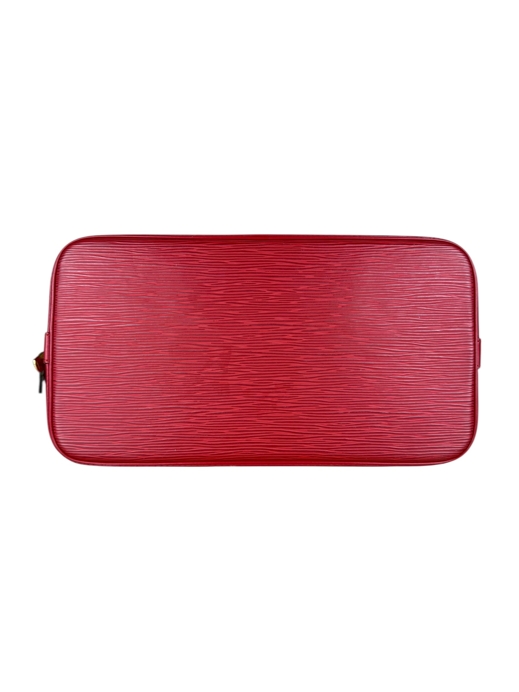 Louis Vuitton Red Epi Alma Handbag