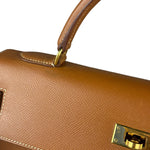 Hermes Kelly 32 Sellier Epsom Gold Handbag 1995