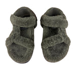 Fendi Green Shearling Sandals