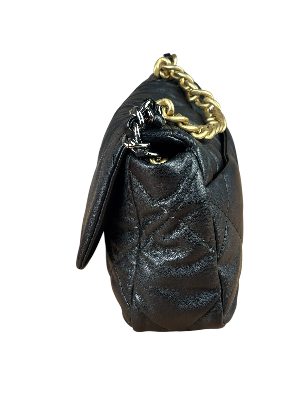 Chanel Black Quilted Lambskin CC 19 Flap Bag 2019
