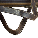 Celine Vintage Macadam Canvas Barrel Bag