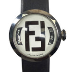 Fendi 8010L White Small Bubble Face Rubber Strap