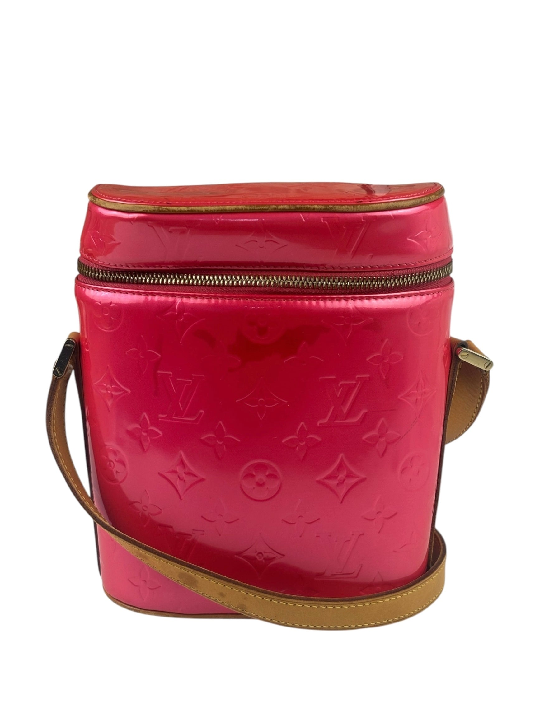 Louis Vuitton Vintage Fuchsia Pink Vernis Sullivan Verrical Crossbag