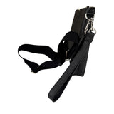 Gucci Black Leather Medium Jumbo GG Pouch/Messenger Crossbody Bag