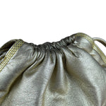 Loewe Gold Leather Anagram Shoulder Bag