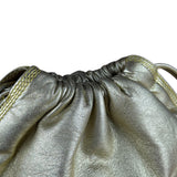 Loewe Gold Leather Anagram Shoulder Bag